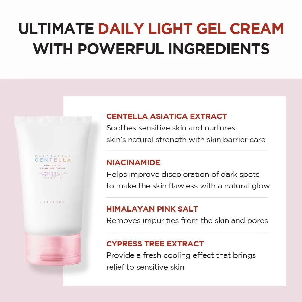 SKIN1004 centella poremizing light gel cream 75ml