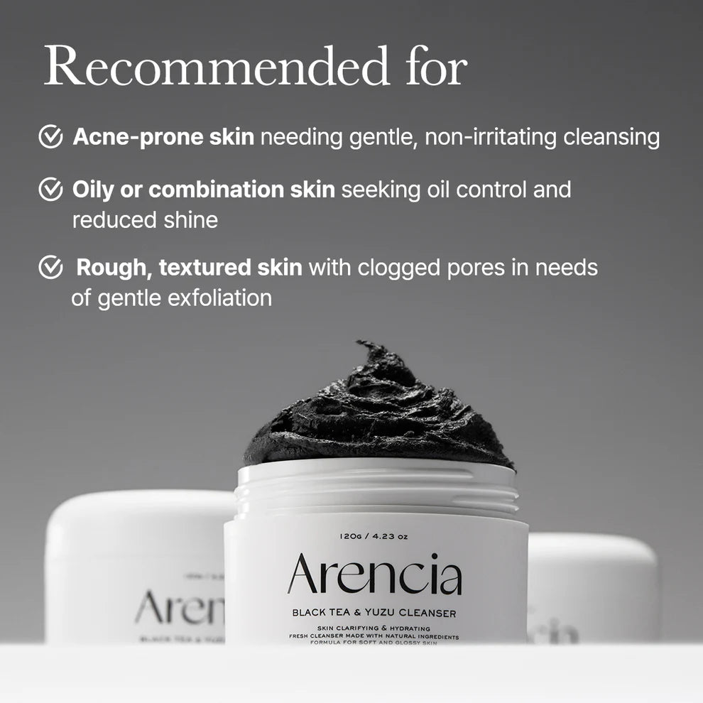 ARENCIA Black Tea Rice Mochi Cleanser