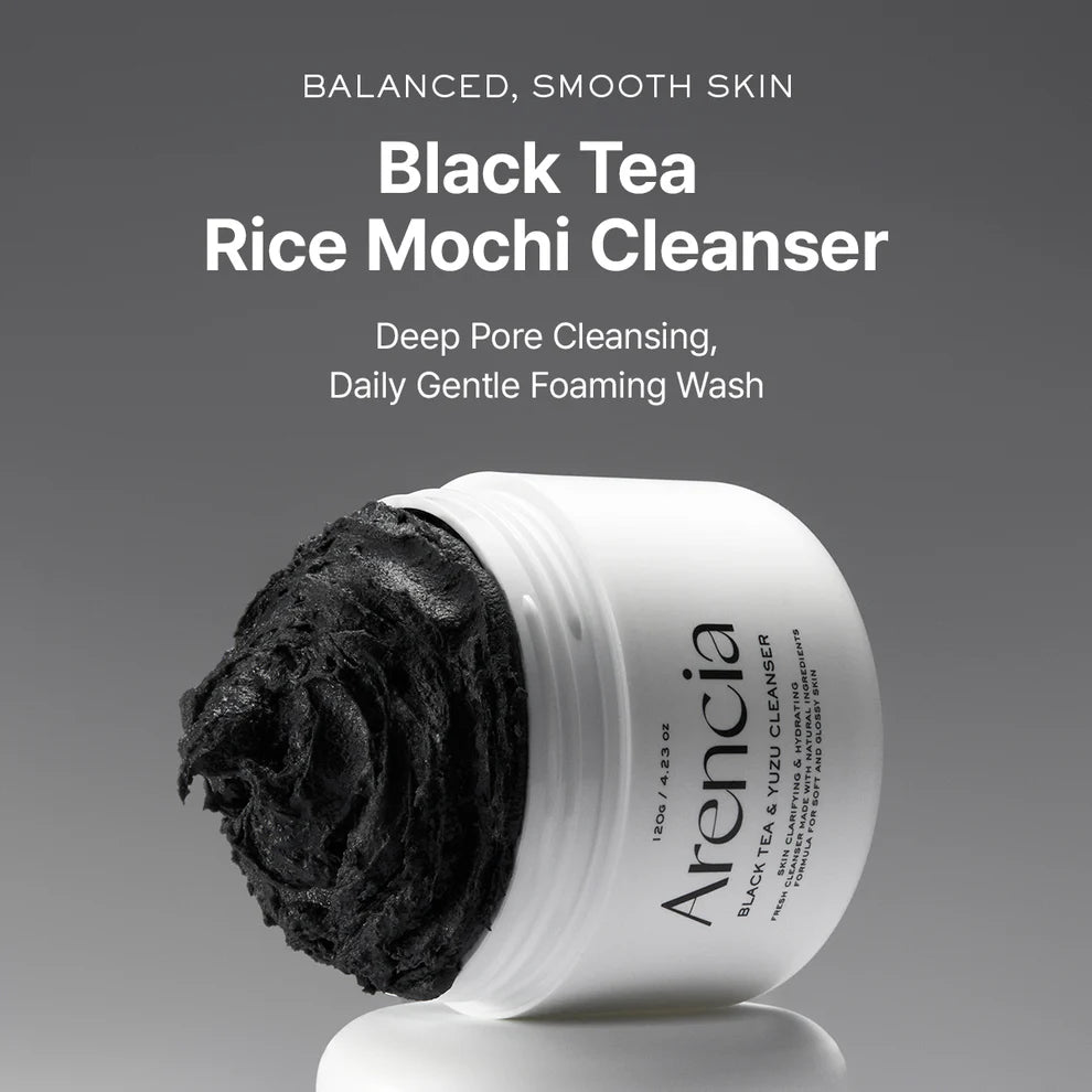 ARENCIA Black Tea Rice Mochi Cleanser
