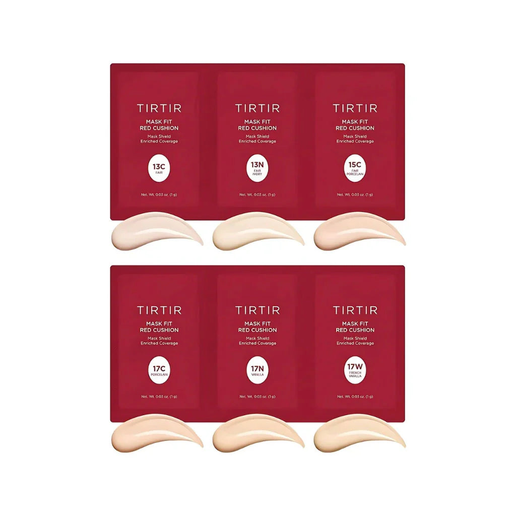 TIRTIR mask fit red cushion 6 shade trial kit