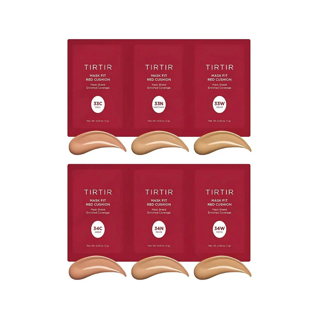 TIRTIR mask fit red cushion 6 shade trial kit