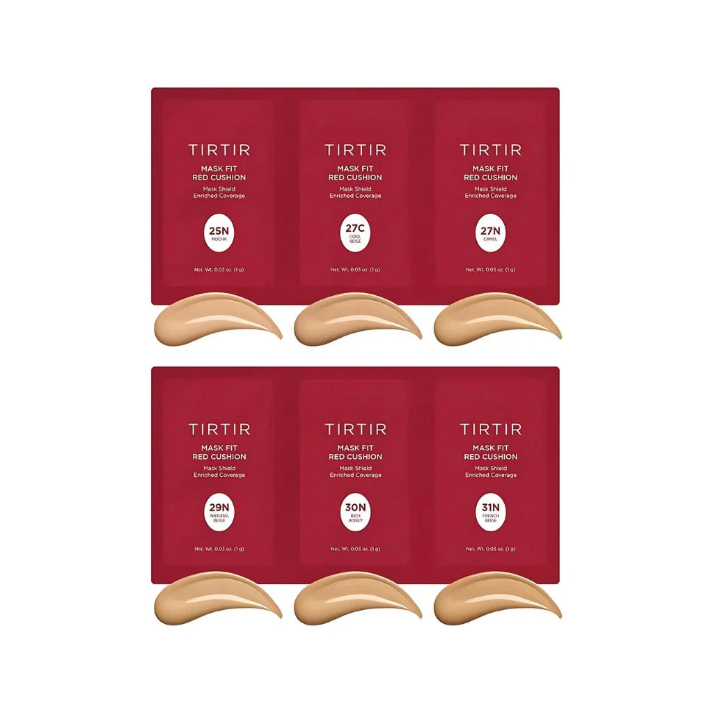 TIRTIR mask fit red cushion 6 shade trial kit