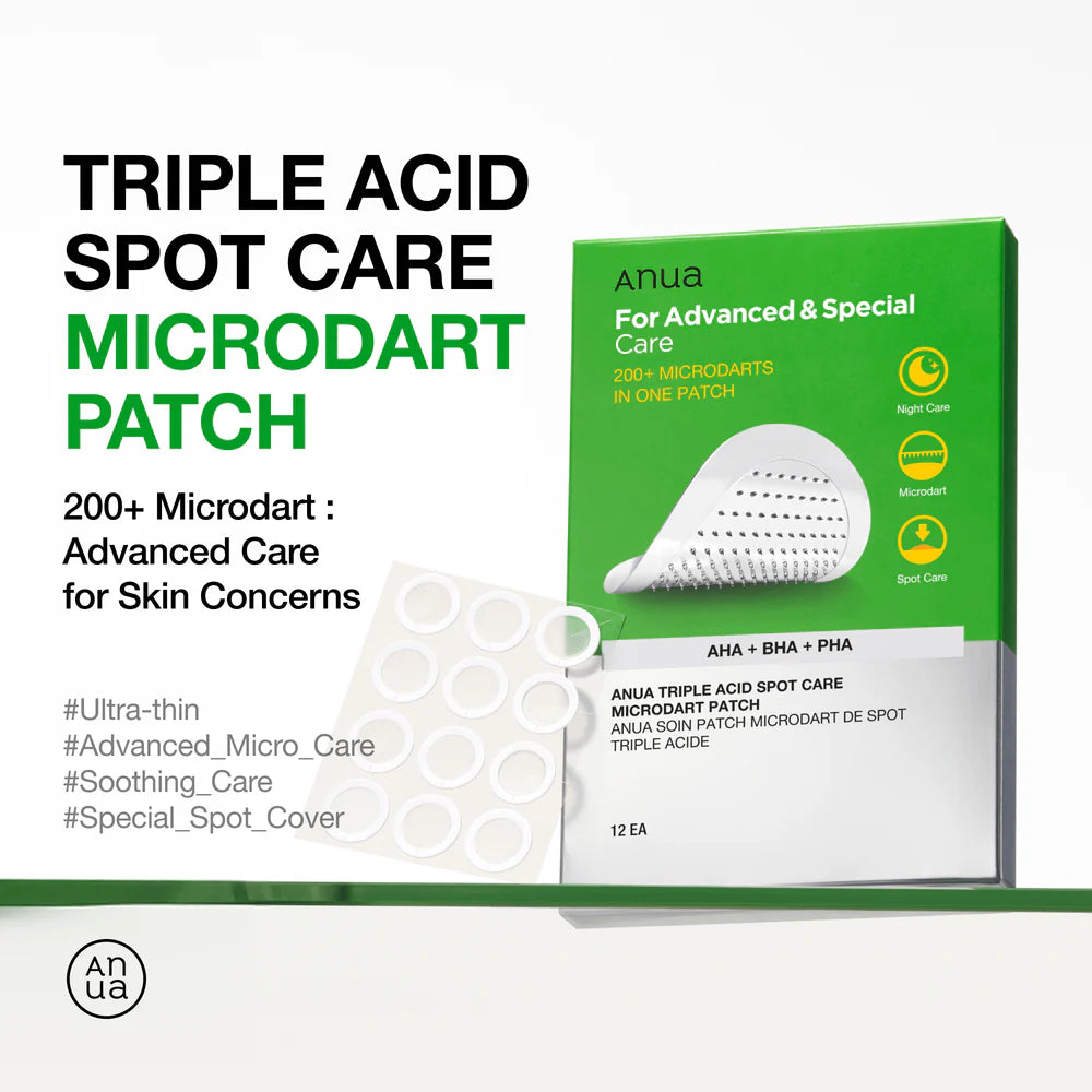 Anua - Triple Acid Spot Care Microdart Patch (12 patche)
